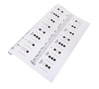 Abaodam 3pcs Beginner Trumpet Player Chord Chart Easy to Read Diagrams for Trumpet Chord Chart for Students