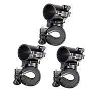 Abaodam 3Pcs Bike Flashlight Mount Sturdy Cycling Lamp Holder for Handlebar Simple and Practical Torch Rack for Safe Riding for Mountain Road Biking