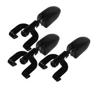 Abaodam 3pcs Black Metal Tom Hoop Clamp Drum Rim Mount with Convenient Installation and Versatile Compatibility for Professional Drum Building Projects and Live Performance