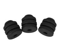 Abaodam 3pcs Black Rubber Ac Compressor Mounting Feet 12mm Hole, Air Conditioning Vibration Cushion for Electric Motor and Refrigerator, Suppresses Low-frequency Vibration Transfer