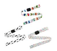 Abaodam 3pcs Bottle Strap Safety Harness for Sippy Cups - Anti-Drop Bottle Catcher for Stroller, High Chair Pram - Colorful Star, Car Mustache Designs - Accessory