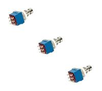 Abaodam 3pcs Button Brush Box Stomp Metal Latching Box Stomp Guitar Effect Pedal True Bypass Metal for Electric Guitar Amplifier Footswitches and Footswitches