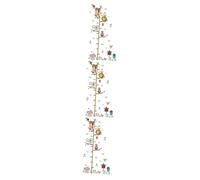 Abaodam 3pcs Cartoon Zoo Animals Height Chart for Boys and Girls Wall Decor Growth Ruler Decals Home Nursery Decoration