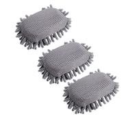 Abaodam 3pcs Chenille Chalkboard Eraser Set Grey Cleaning Sponge for School, Home and Office Board Cleaner, Practical Whiteboard Duster for Classroom Use