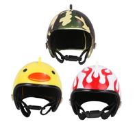 Abaodam 3PCS Chicken Helmet with Elastic Band Plastic Headgear Protective Safety Hat for Poultry Preventing Head Injuries Comfortable and Funny Pet Headwear