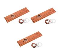 Abaodam 3pcs Classic Kazoo for Educational Musical Instruments Wooden Kazoo Plug and Membranes