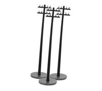 Abaodam 3pcs Construction Sand Table Model Scenery Models Telephone Pole Sand Tray Miniatures Architecture Model Materials Miniature Telephone Poles Train Village Accessories Grey Abs