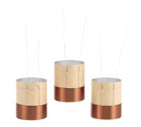 Abaodam 3pcs Copper Voice Coil Wire 25.5mm 4ω Bass Speaker Repair Parts for Woofer Replacement, Copper Speaker Voice Coil for Woofer Maintenance in Live Sound Systems