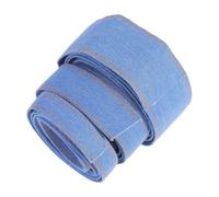 Abaodam 3pcs Denim Stitch Ribbon Set for DIY Handmade Hair Accessories, Multi-Width 1.6cm/2.5cm/4cm Yellow Thread Crimping Fabric Strips for Hairpins, Apparel Crafts, Sewing Embellishments