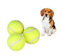 Abaodam 3Pcs Dog Tennis Ball Durable Chew for Dogs Interactive Fetch Training Supplies Lightweight Bite Resistant for Sensitivity Exercise and Teething