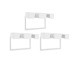 Abaodam 3pcs Double Outlet Cover Box for Electrical Power Outlets, Waterproof Plastic Socket Protector with Quick Installation, Versatile Application for Indoor Daily Life, White Double
