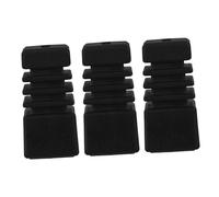 Abaodam 3pcs Drum Rack Feet Rubber Anti-slip High-strength Drum Kit Rack Mats Easy to Install Black Protection for Snare Accessories