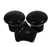 Abaodam 3pcs Drum Stand Rubber Feet Pads Protective Non-slip Sturdy Plastic Covers for Snare Drum Rack Legs Parts Percussion Accessories