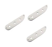 Abaodam 3pcs Electric Guitar Bridge Control Plate Replacement Part Silver for Tl Style Bass Guitars