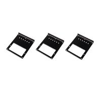 Abaodam 3pcs Electric Guitar Bridge Plate Full Size Humbucker Fit Stainless Steel Black Top-loading Easy Installation