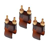 Abaodam 3pcs Erhu String Fine Tuners Brass and Steel Core for Improved Wolf Tone and Clamping Precision, Assorted Colour Erhu Accessories for Precise Tuning Random Color