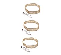 Abaodam 3pcs Ethereal Drum Rope Cover Hand Braided Hemp String for Steel Tongue Drum Decorative Accessories Wrapping Rope for Ethereal Supplies