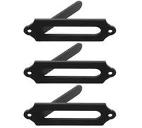 Abaodam 3pcs European Mount Skull Hanger Kit for Deer Heads, Black Metal Wall Mount with Easy Installation and Versatile Hooks, for Indoor and Porch Decor