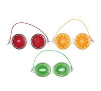 Abaodam 3pcs Eye Cooling Masks with Gel and Elastic Band for Home Use Soothing and Relieving Puffiness Reusable Ice Eye Pads Designed to Hydrate