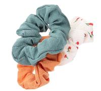 Abaodam 3pcs Fabric Hair Ties Elastics Hair Rope Cherry Pattern Appearance Comfortable Texture Premium Cloth Material Lovely Chic A Great Decor Random Color