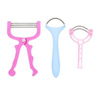 Abaodam 3pcs Facial Epilator Face Hair Remover for Women Portable Spring Threading Tool Easy to Carry Safe Plastic Metal Hair Removal Device for Personal Grooming Random Color