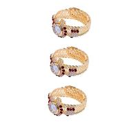 Abaodam 3pcs Fashion Alloy Watch Creative Bracelet Watch Shiny Quartz for Women Alloy Bracelet Style for Daily Wear and Special Occasions
