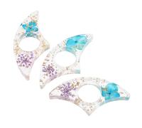 Abaodam 3pcs Floral Resin Book Page Holder Bookmarks 3.5x2x0.5inch Thumb Support Versatile Reading Aid Creative Elegant Resin Art Flower Shape for Studying and Reading Writers Book Lovers