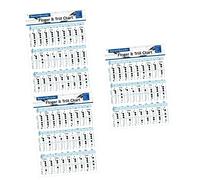 Abaodam 3pcs Flute Chord Chart Recorder Practice Finger Chart Clarinet Note Chord Poster for Students Beginner Learning Guide Supplies