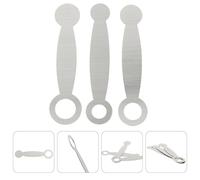 Abaodam 3Pcs Flute Repair Padding Tools Silver Piccolo Service Tools Flute Pressure Pads Set Musical Instrument Maintenance for and Piccolo