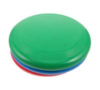 Abaodam 3pcs Flying Disc for Outdoor Sports Weather-resistant Plastic Gliding Discs in Red Blue Green Team Building Family Catch Toss Game for Camping Beach Picnic Activities