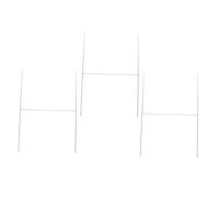 Abaodam 3pcs Galvanized H-Shape Poster Stand Display Rack for Outdoor Yard Signs, 3.4mm Hollow Panel Advertising Frame, Practical Freestanding Sign Holder for Marketing