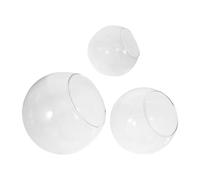 Abaodam 3pcs Glass Succulent Terrarium Bottles with Oblique Mouth, Smooth Surface Design, Comfortable Hand Feeling and Convenient to Clean, for Hotel and Other Occasions