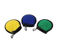 Abaodam 3pcs Golf Ball Cleaner Pouch with Clip Weatherproof Accessory for Avid Golfers Fast Cleaning Action Secure Hook for Convenient Outdoor Use Essential Golf Ball Storage Bag