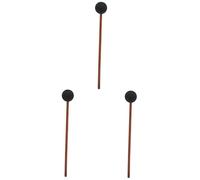 Abaodam 3pcs Gong Resonant Mallet Friction Mallet for Whale Singing Gong Long Wood Handle Resonance Sound Effect Musical Instrument Accessories