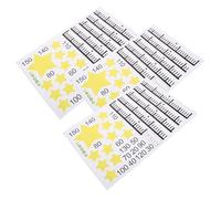 Abaodam 3pcs Growth Chart Sticker with Star Motif PVC Material, Easy Removal and Strong Adhesion, Height Measurement Wall Decal for Bedrooms and Classrooms