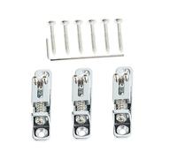 Abaodam 3pcs Guitar Bridge Parts Single String Guitar Bridge Chrome Roller for Metal Construction