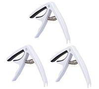 Abaodam 3pcs Guitar Capo Clamp for Acoustic and Electric Guitar Quick Release Spring Mechanism for Live Performances and Studio Recordings