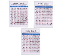 Abaodam 3pcs Guitar Chord Practice Chart Electric Guitar Chord Trainer and Finger Guide for Beginners