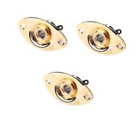 Abaodam 3pcs Guitar Input Jack Socket 1/4 Inch 6.35mm for Electric Guitar with Mounting Screws and Nickel Plating