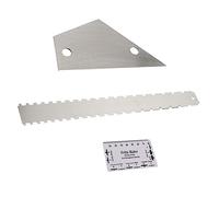 Abaodam 3pcs Guitar Leveling Tool Notched Straight String Action Ruler for Accurate Fret Measurement Compact Design for Electric Guitar and Bass Setup Construction