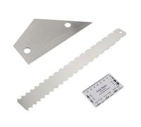 Abaodam 3pcs Guitar Neck Notched Straight Action Gauge Ruler Guitar Fret Rocker Fretboard Ruler