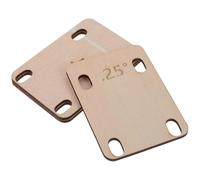 Abaodam 3pcs Guitar Neck Shims Guitar Neck Plate for Replacement Repair Heightening Gasket for Musical Bass Instrument