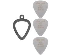 Abaodam 3pcs Guitar Pick Bass Guitar Guitars Ukulele Picks Guitar Finger Picks Guitar Accessories Thumb Picks Bass Picks Comprehensive Package Triangle Silica Gel