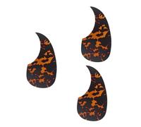 Abaodam 3pcs Guitar Pickguard Self-adhesive Pick Guard Acoustic Guitar Fretboard Sticker Comma Shape Bass Pickguard