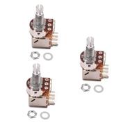 Abaodam 3pcs Guitar Potentiometer Knob Logarithmic Split Shaft Potentiometer for Electric Guitar Control Knobs Bass Pickup Switch Tip