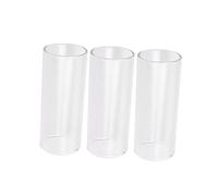 Abaodam 3pcs Guitar Slide Glass Slides Smooth Gliding Surface for Acoustic Guitars