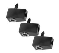 Abaodam 3pcs Guitar String Locking Nut Headless Guitar String Locking Nut Electric Replacement Part Split Design Metal Black 0.75x0.59x0.28in Prevents Misalignment Enhances Tonal Clarity