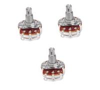 Abaodam 3pcs Guitar Volume and Tone Control Potentiometer Bk Guitar Pot Long Shafts Shaft Knob Replacement Upgrade