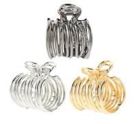 Abaodam 3pcs Hair Accessory Hair Bun Clip Metal Not Easy to Deform Easy to Use Simple Elegant Fashionable for Women Special Occasions