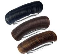 Abaodam 3pcs Hair Padding Clips for Women to Bump up Volume Hair with High Temperature Wire and Pp Material for Daily Use